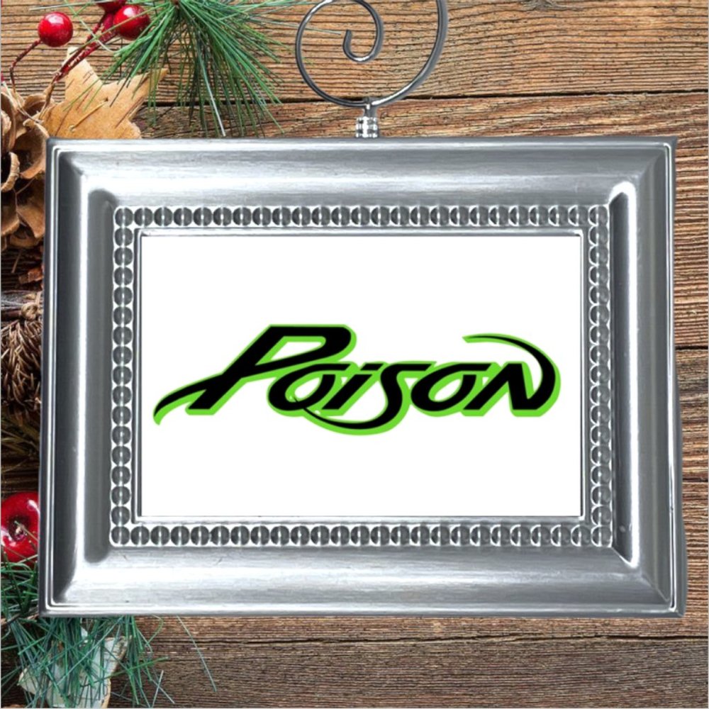 Poison 80s Rock Band Christmas Tree Ornament